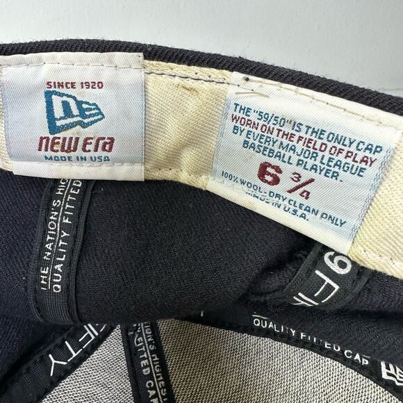 Vintage New Era Denver Broncos NFL Wool Hat Fitted 6 3/4 Bill Romanowski Signed - Picture 9 of 13